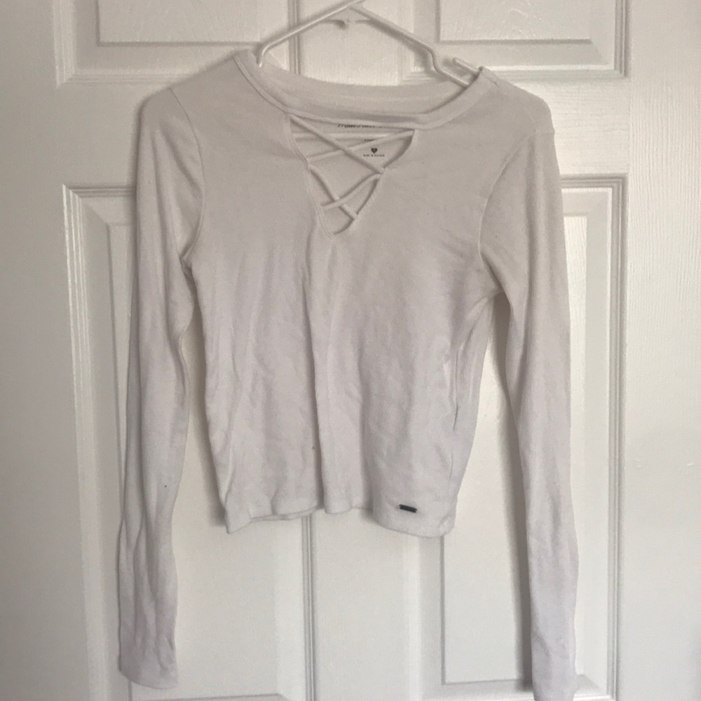 A cute white shirt from Hollister